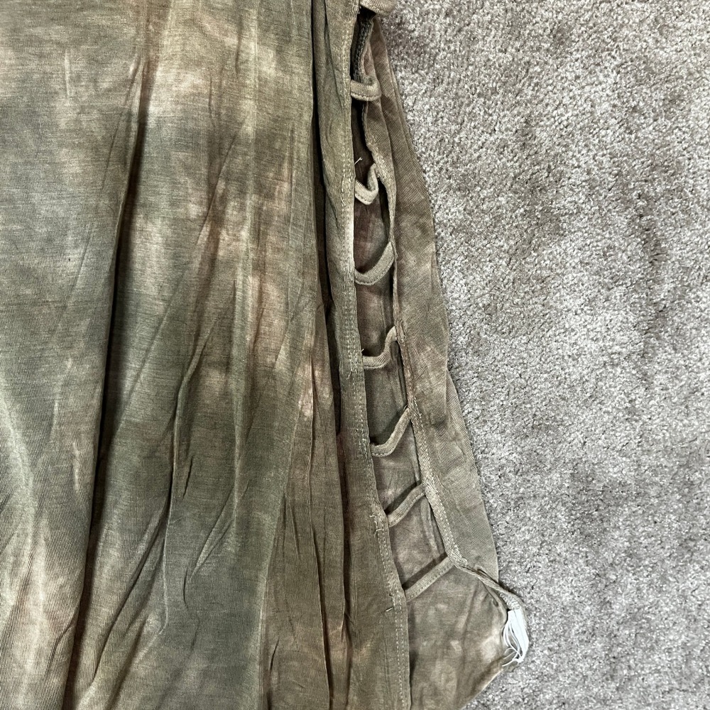 American Eagle Womens Soft & Sexy Tank Top Large Gray Grunge Thrashed Y2k Rebel - Picture 3 of 5